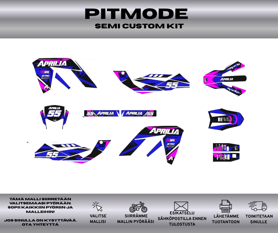 PITMODE APRILIA 50 RX / SX 2006 – 2017 Tarrasarja