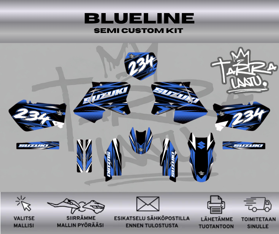 BLUELINE Suzuki RM 125-250 2001-2008 Tarrasarja