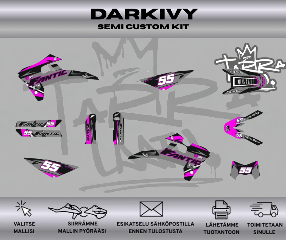 DARKIVY Fantic 50 & 125 2017-2020 Tarrasarja