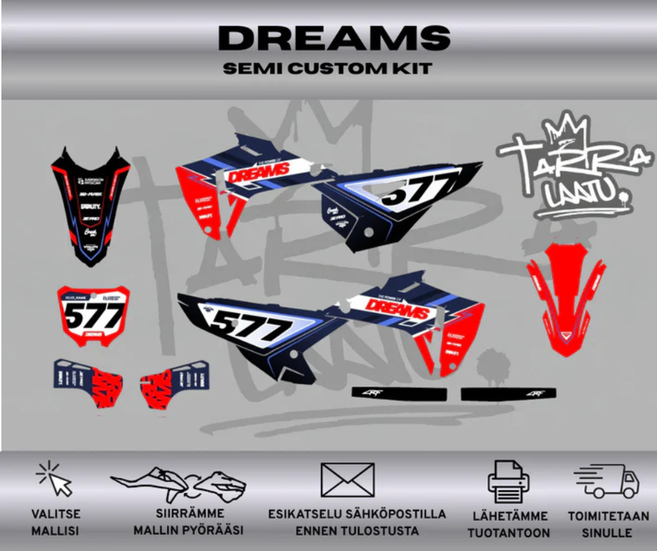 DREAMS Honda CRF 250R 450R 2025 - 2027 Tarrasarja