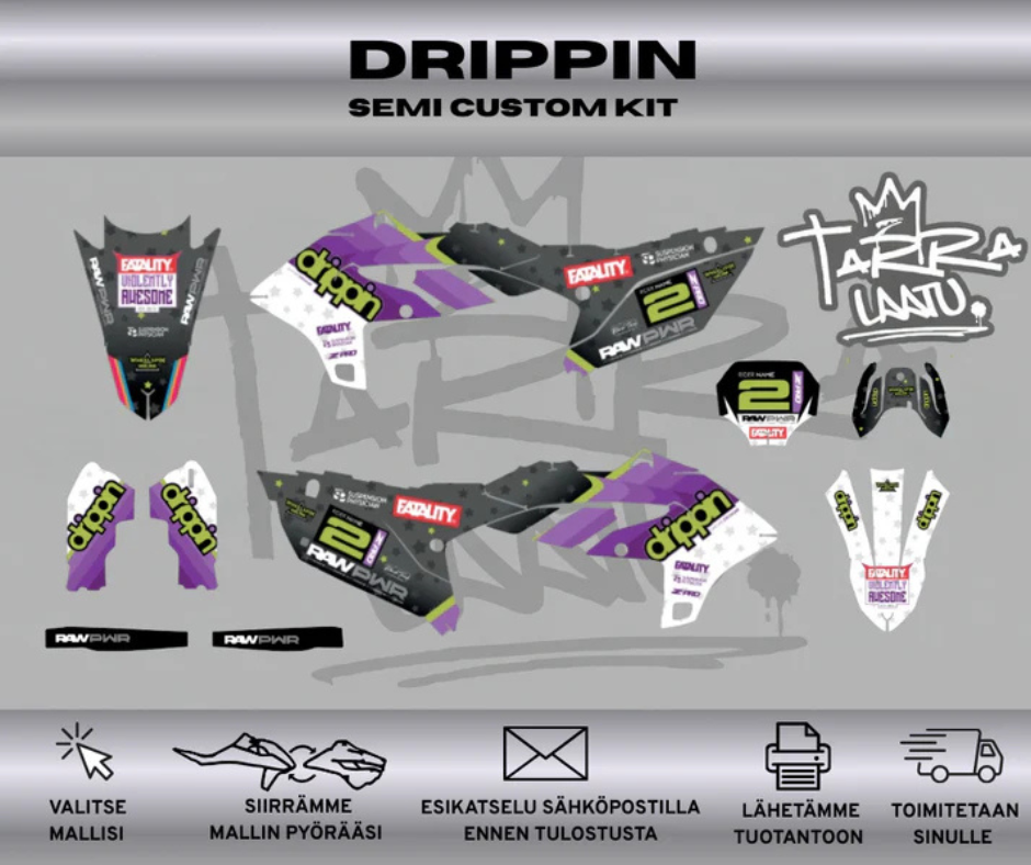 DRIPPIN Yamaha YZF 450 2023 - 2025 YZF 250 2024 - 2026 Tarrasarja