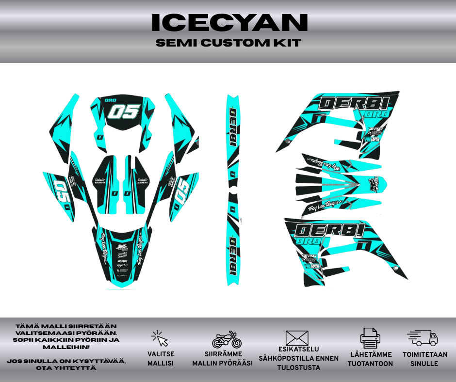 ICECYAN Derbi 50 2018-2021 Tarrasarja