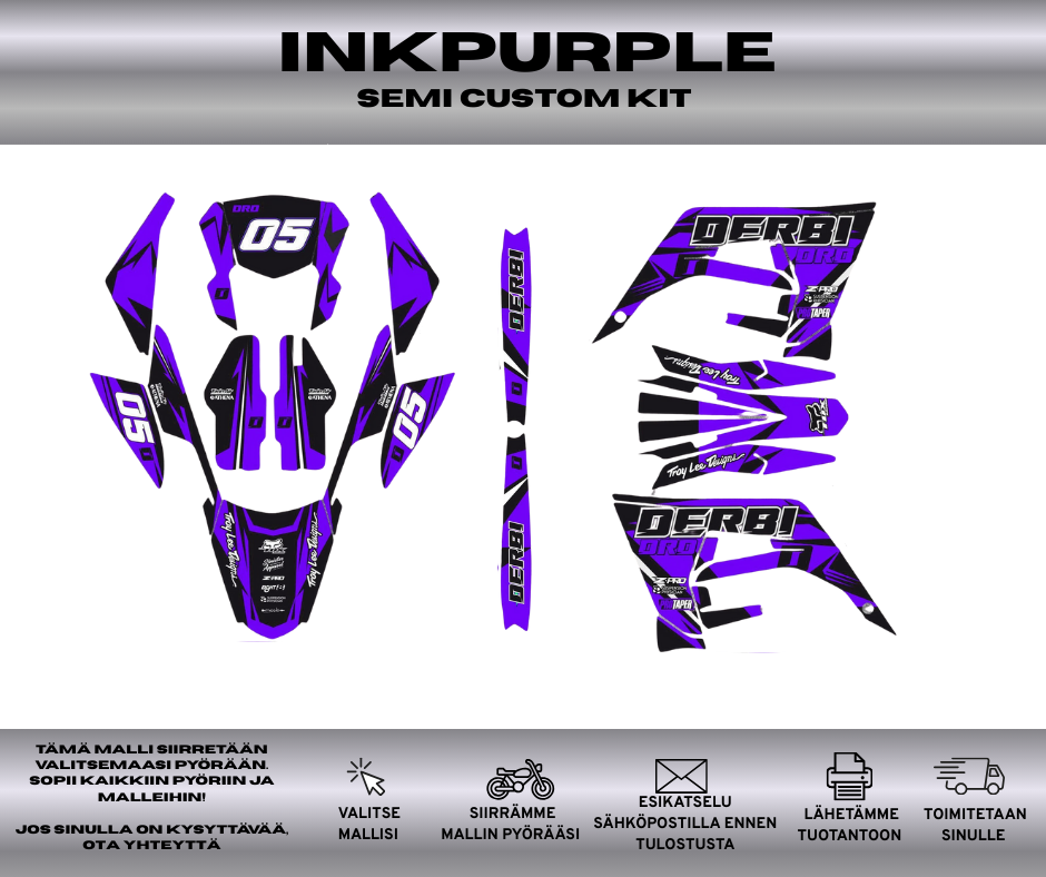 INKPURPLE Derbi 50 2018-2021 Tarrasarja