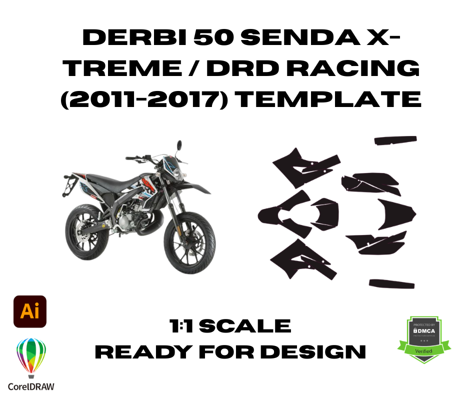 Derbi 50 Senda X-TREME / DRD Racing (2011-2017) Template