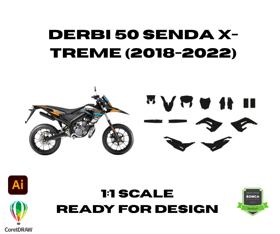Derbi 50 Senda X-TREME (2018-2022) Template