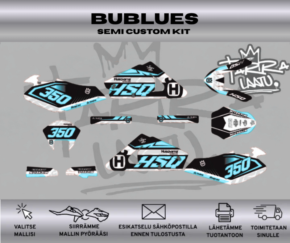 BUBLUES Husqvarna CR 2005 / CH Racing Dekalkit