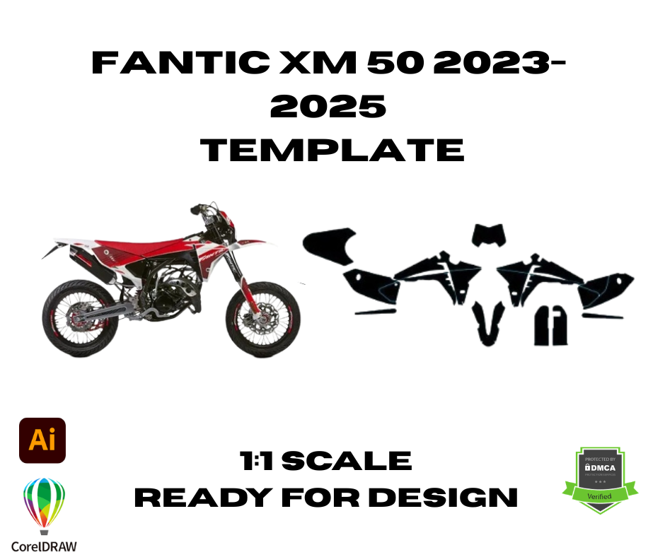 Fantic XM 50 2023-2025 Template