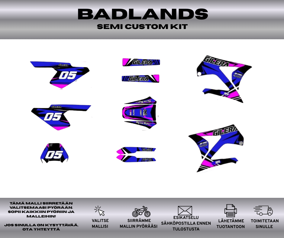 BADLANDS Gilera RCR SMT Ennen 2011 Tarrasarja