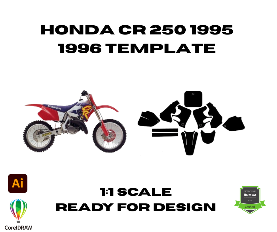 Honda CR 250 1995 1996 Template