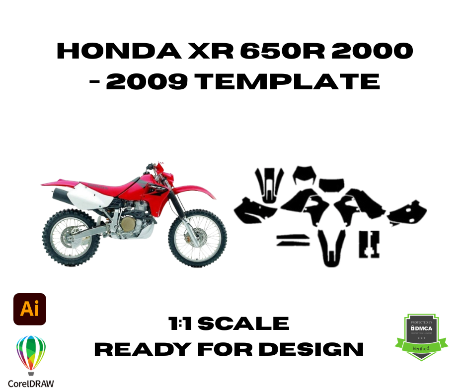 Honda XR 650R 2000 - 2009 Template