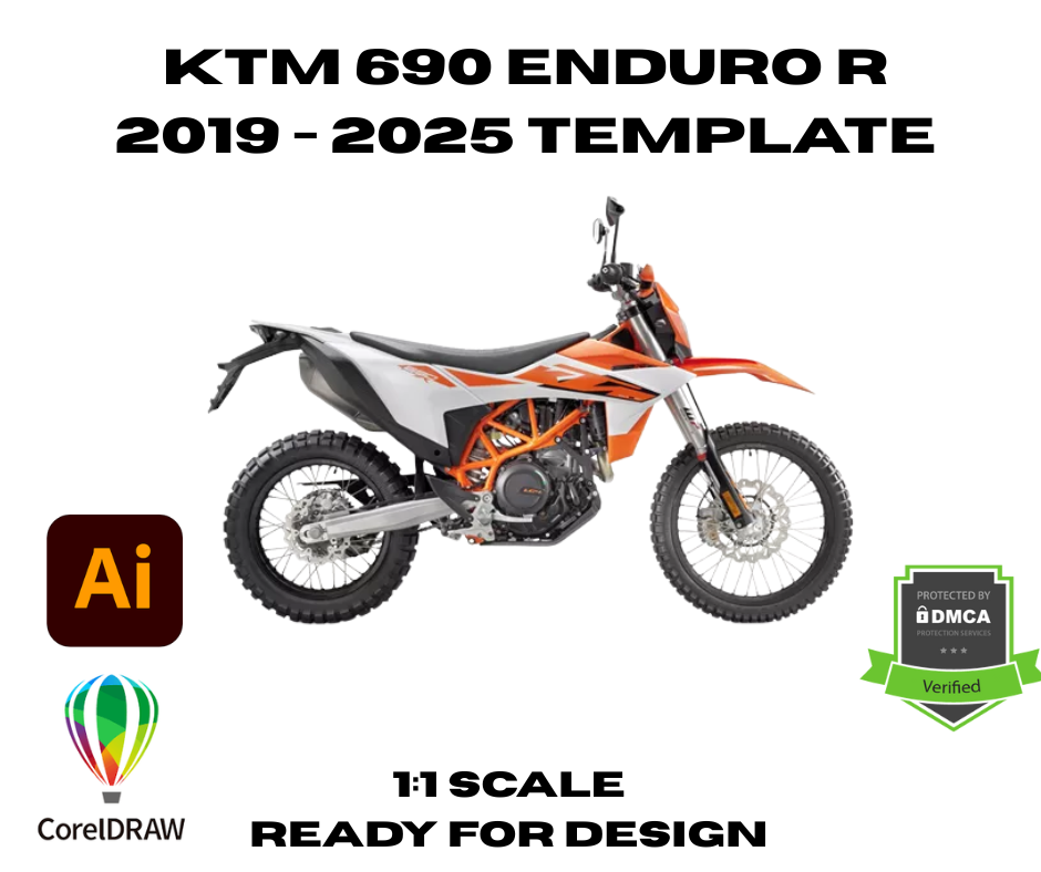 KTM 690 Enduro R 2019 - 2025 Template