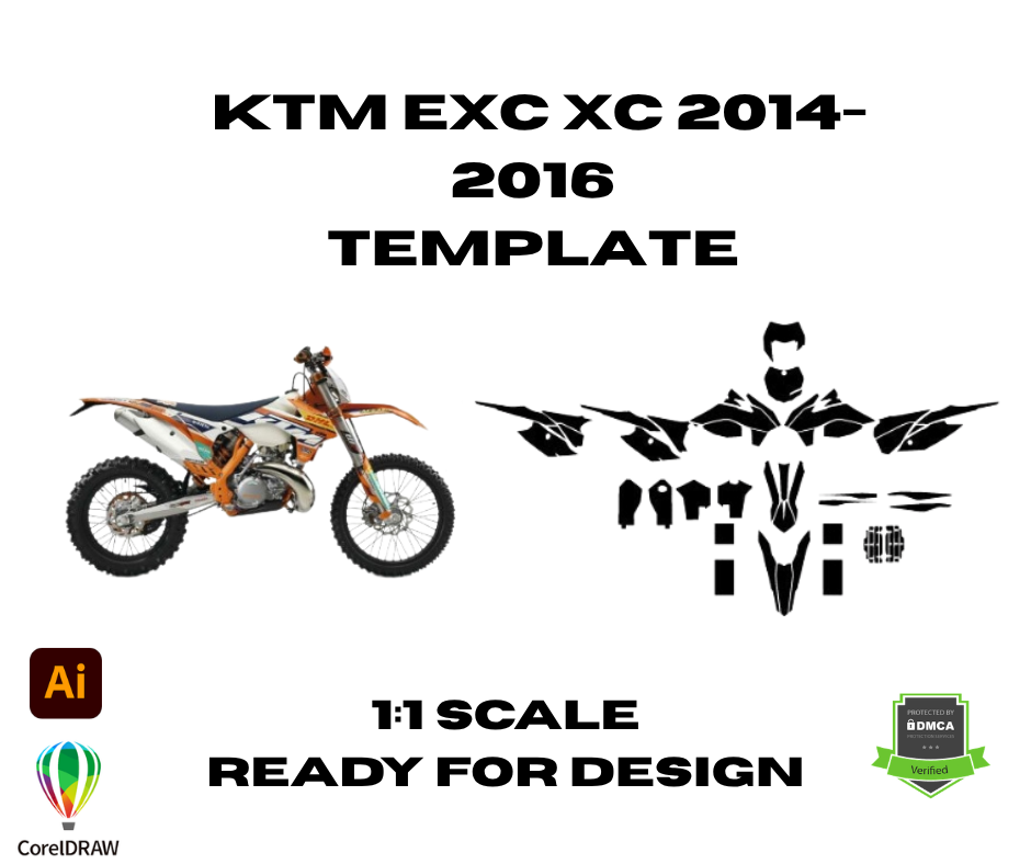 KTM EXC XC 2014 2015 2016 Template