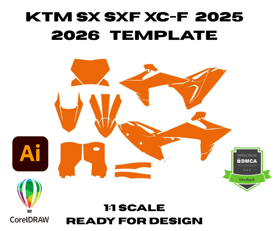 KTM SX SXF XC-F 2025 2026 Template