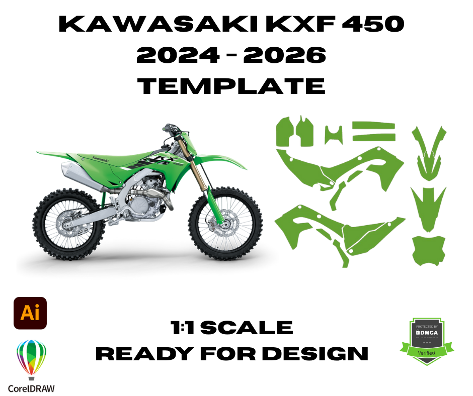 Kawasaki KXF 450 2024 2025 2026 Template