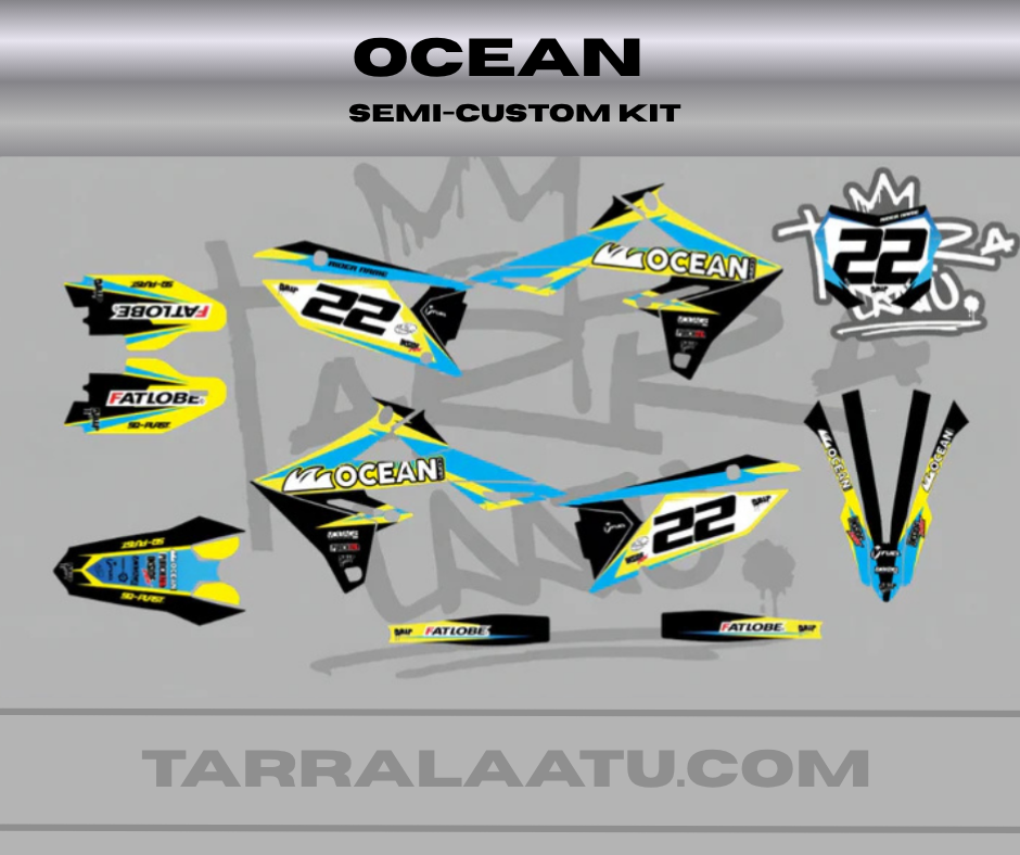 OCEAN Suzuki RMZ 250 2019-2026 RMZ 450 2018- 2026 Graphics kit