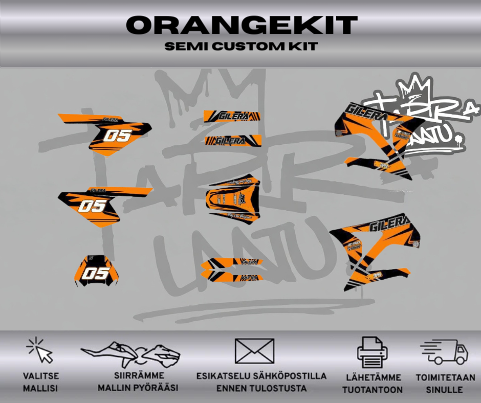 ORANGEKIT Gilera RCR SMT Ennen 2011 Tarrasarja