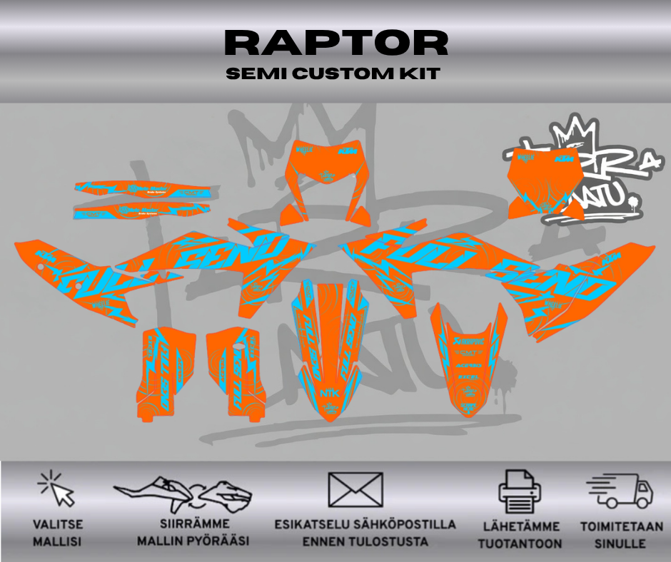 RAPTOR KTM EXC / EXC-F 2024-2025 Tarrasarjat