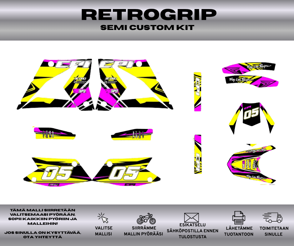 RETROGRIP CPI SM/SX 50 Tarrasarja