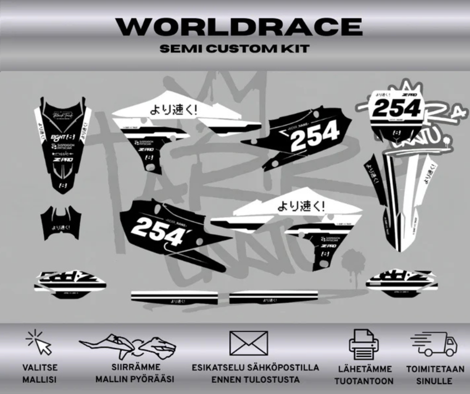 WORLDRACE YAMAHA YZf 450 2018-2022 & Yamaha YZf 250 2019-2023 Tarrasarja