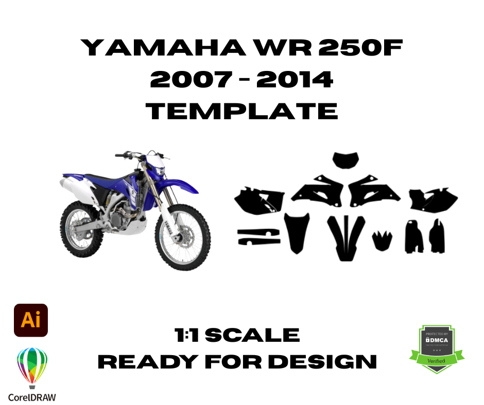 Yamaha WR 250F 2007 - 2014 Template