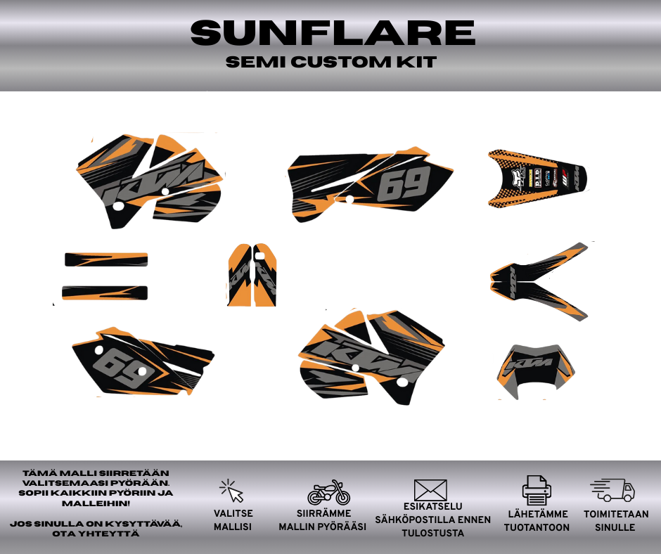 SUNFLARE KTM EXC / EXC-F 2005-2007 Tarrasarja