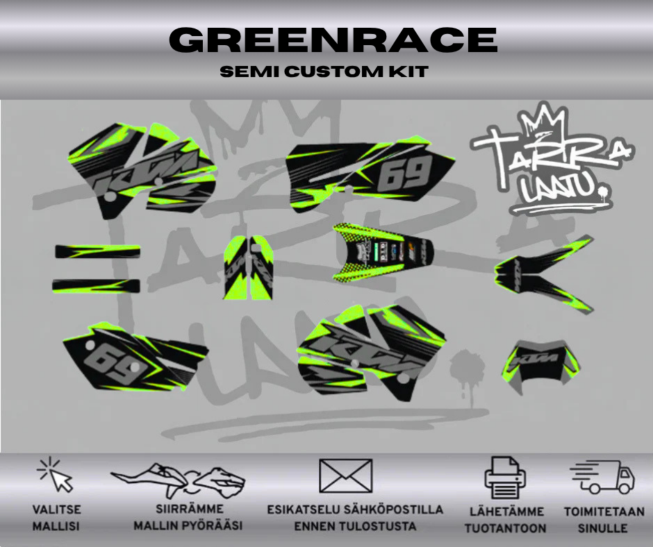 GREENRACE KTM EXC / EXC-F 2005-2007 Tarrasarja