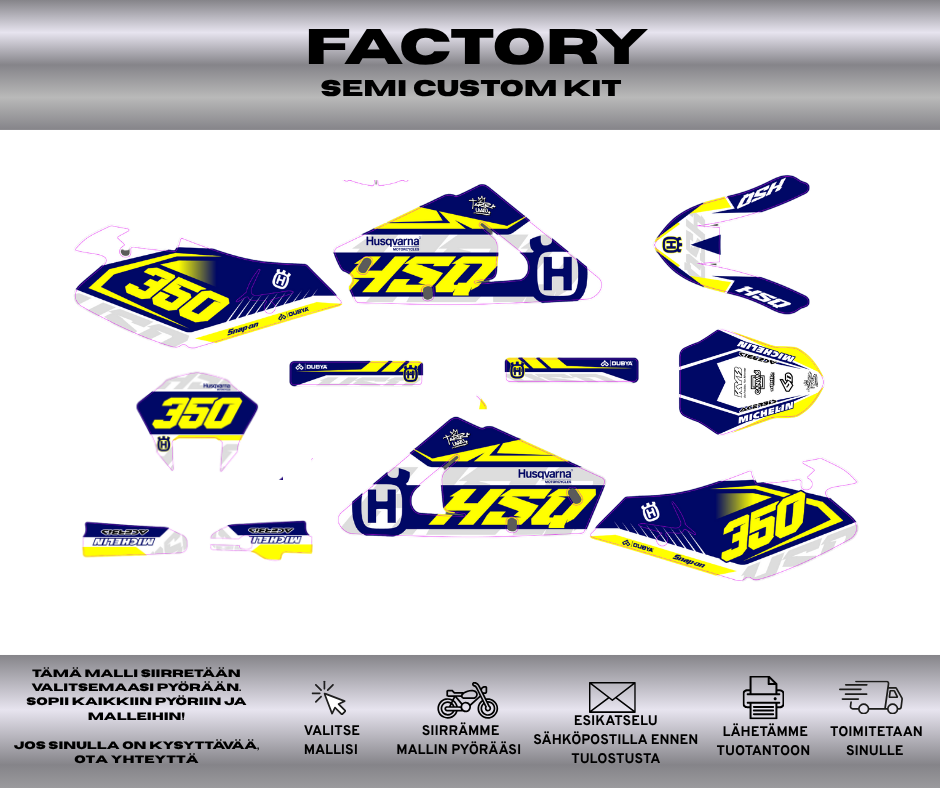 FACTORY Husqvarna CR 2005 / CH Racing Klistremerkesett