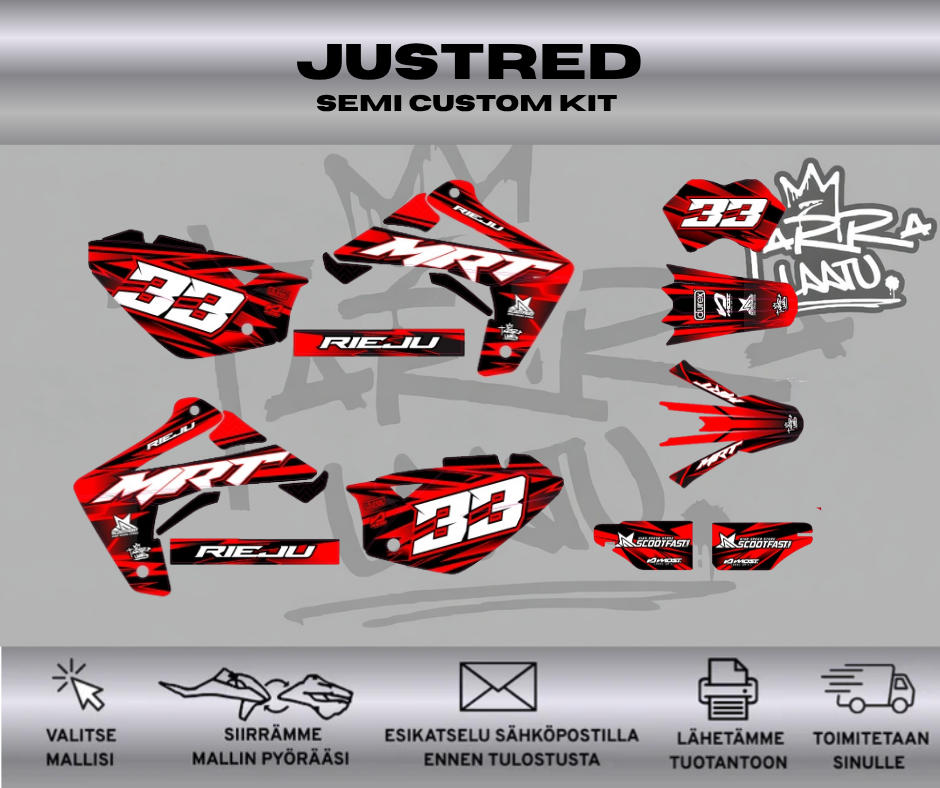 JUSTRED Rieju MRT 50 Tarrasarja