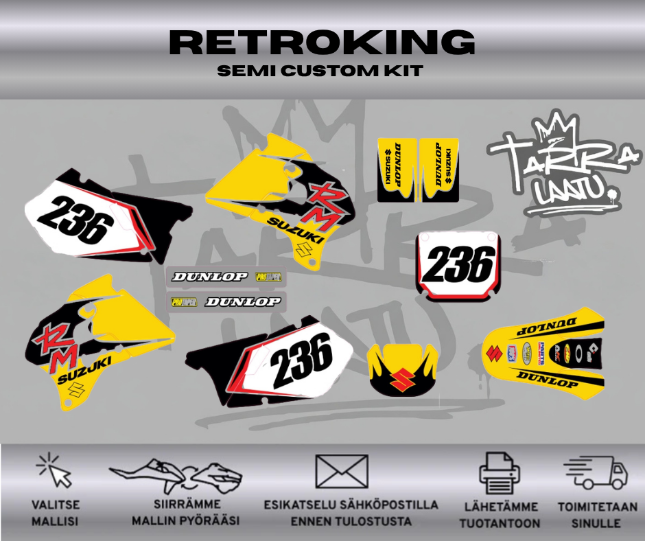 RETROKING Suzuki RM 125 250 1996 - 1998 Tarrasarja