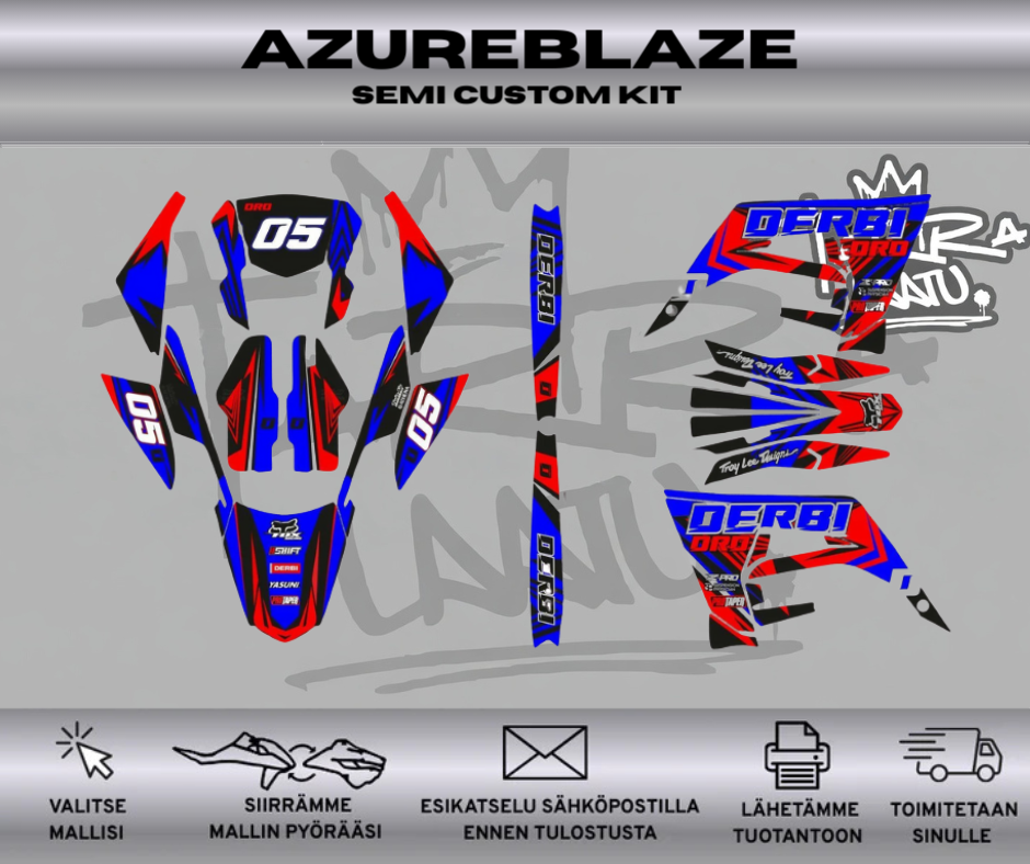 AZUREBLAZE Derbi 50 2018-2021 Tarrasarja