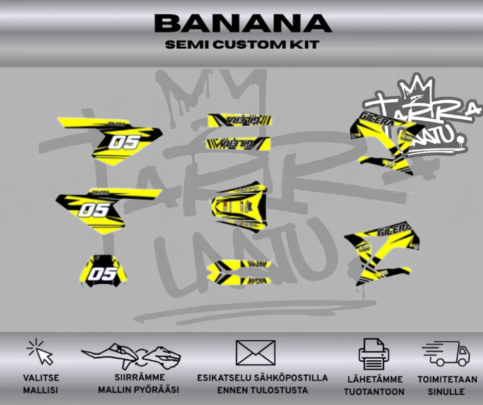 BANANA Gilera RCR SMT Ennen 2011 Tarrasarja