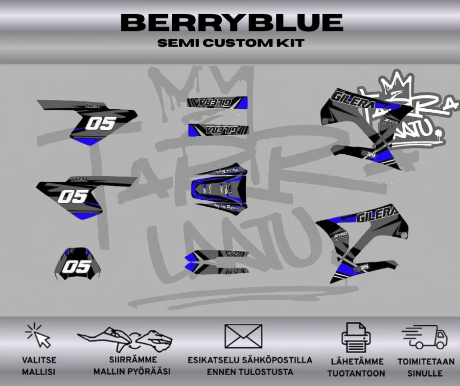 BERRYBLUE Gilera RCR SMT Ennen 2011 Tarrasarja