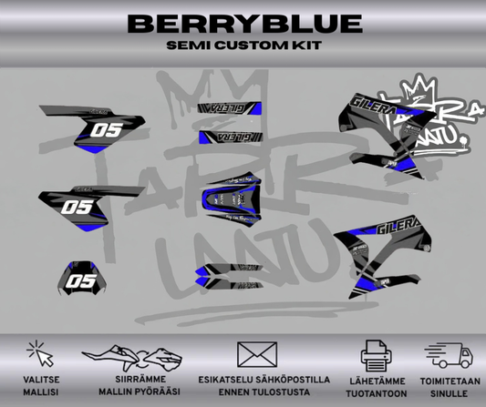 BERRYBLUE Gilera RCR SMT Ennen 2011 Tarrasarja