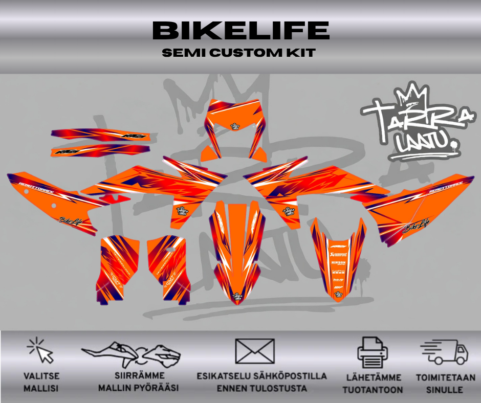 BIKELIFE KTM EXC / EXC-F 2024-2025 Graphics kit