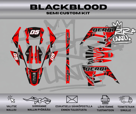 BLACKBLOOD Derbi 50 2018-2021 Tarrasarja