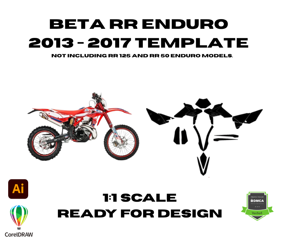 Beta RR Enduro 2013 - 2017 Template