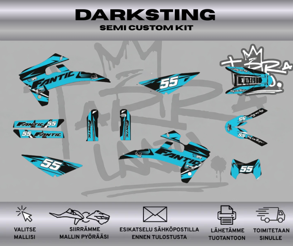 DARKSTING Fantic 50 & 125 2017-2020 Tarrasarja