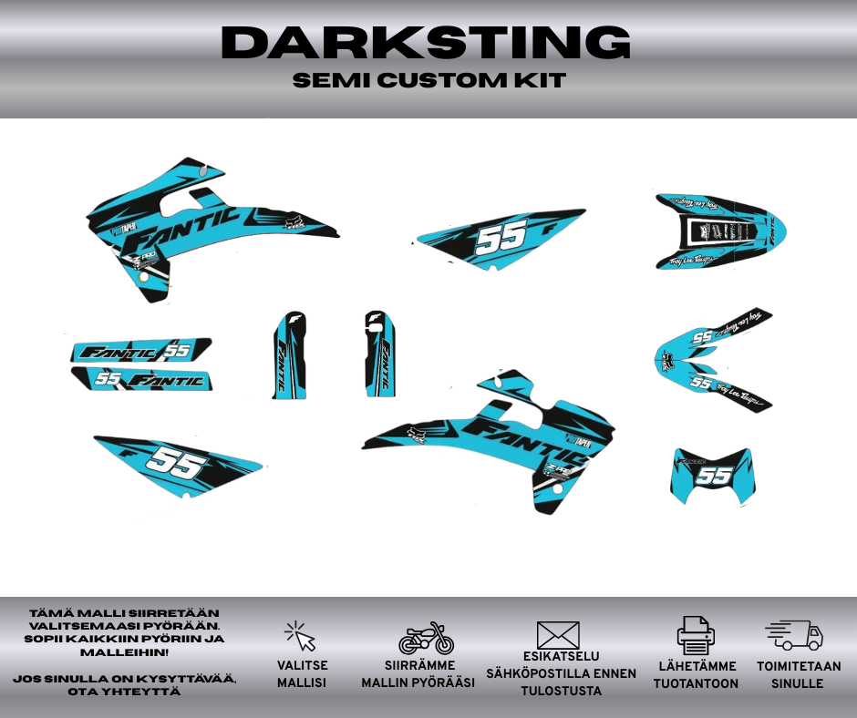 DARKSTING Fantic 50 & 125 2017-2020 Tarrasarja