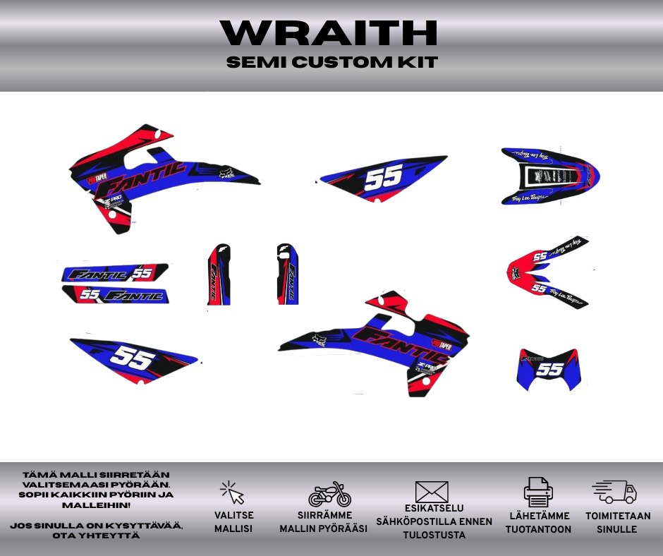 WRAITH Fantic 50 & 125 2017-2020 Tarrasarja