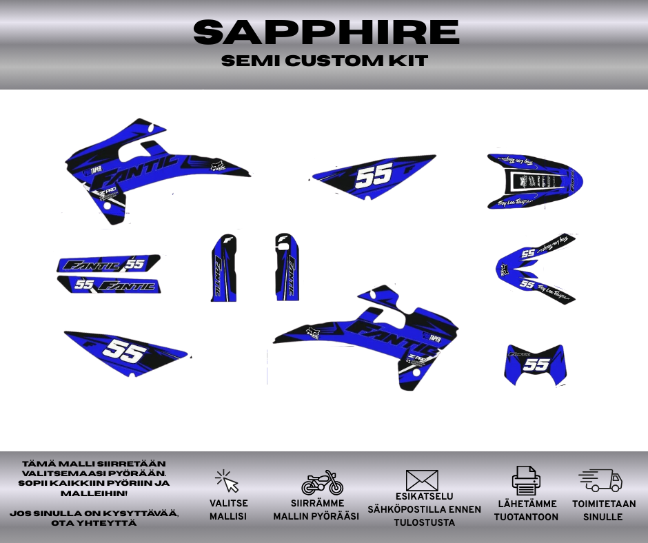 SAPPHIRE Fantic 50 & 125 2017-2020 Tarrasarja