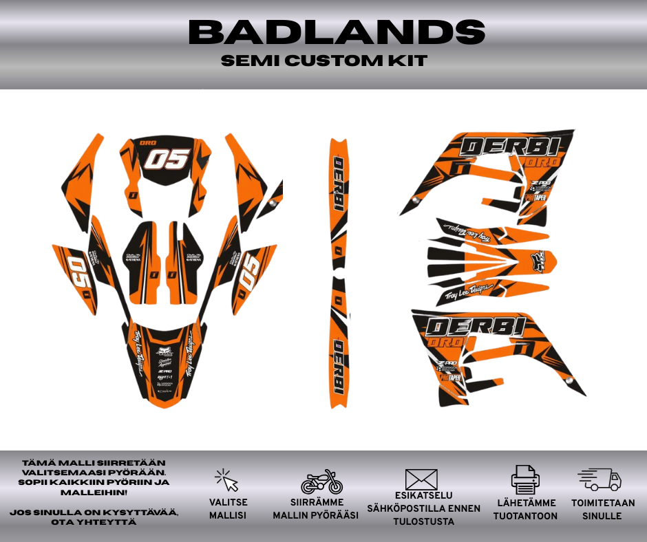 BADLANDS Derbi 50 2018-2021 Tarrasarja