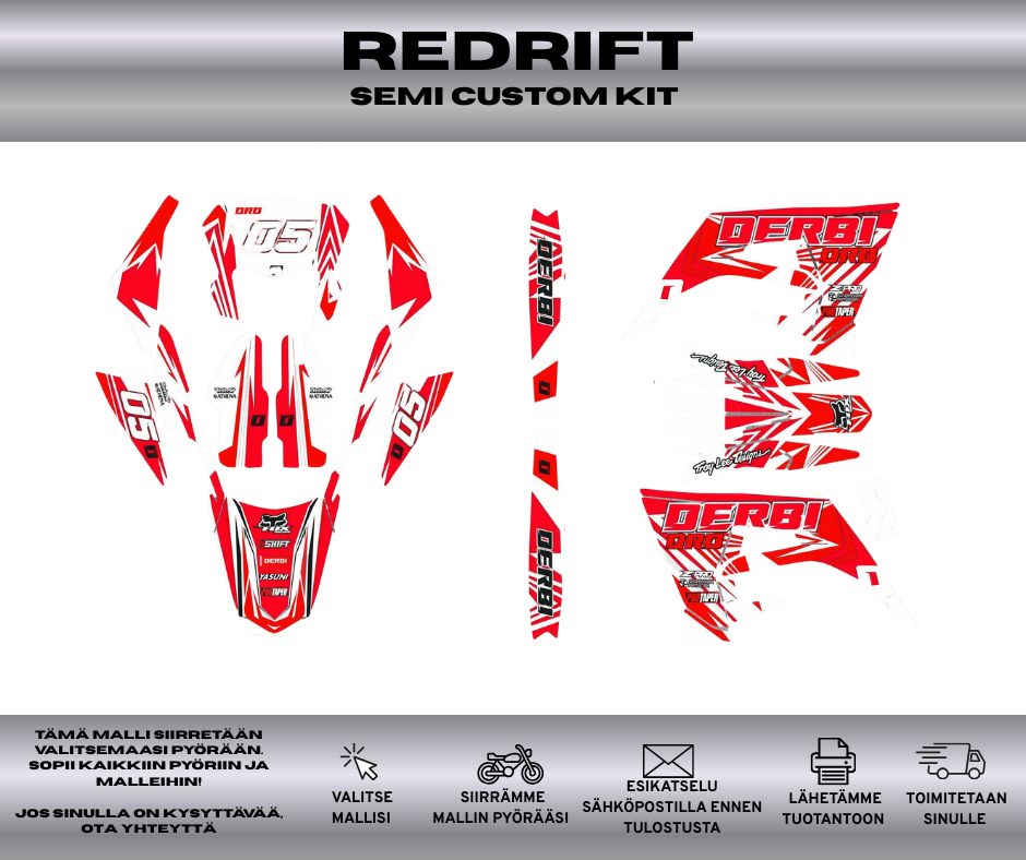 REDRIFT Derbi 50 2018-2021 Tarrasarja
