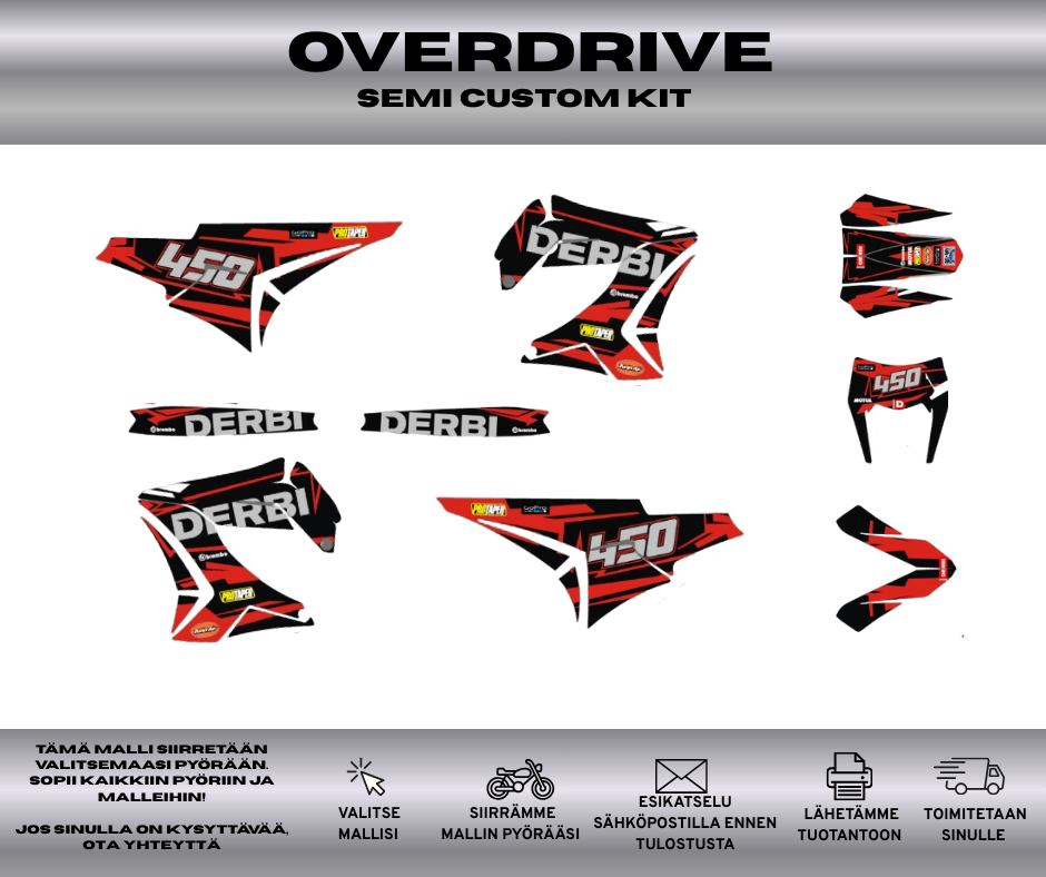 OVERDRIVE Derbi TNT 50 Tarrasarja