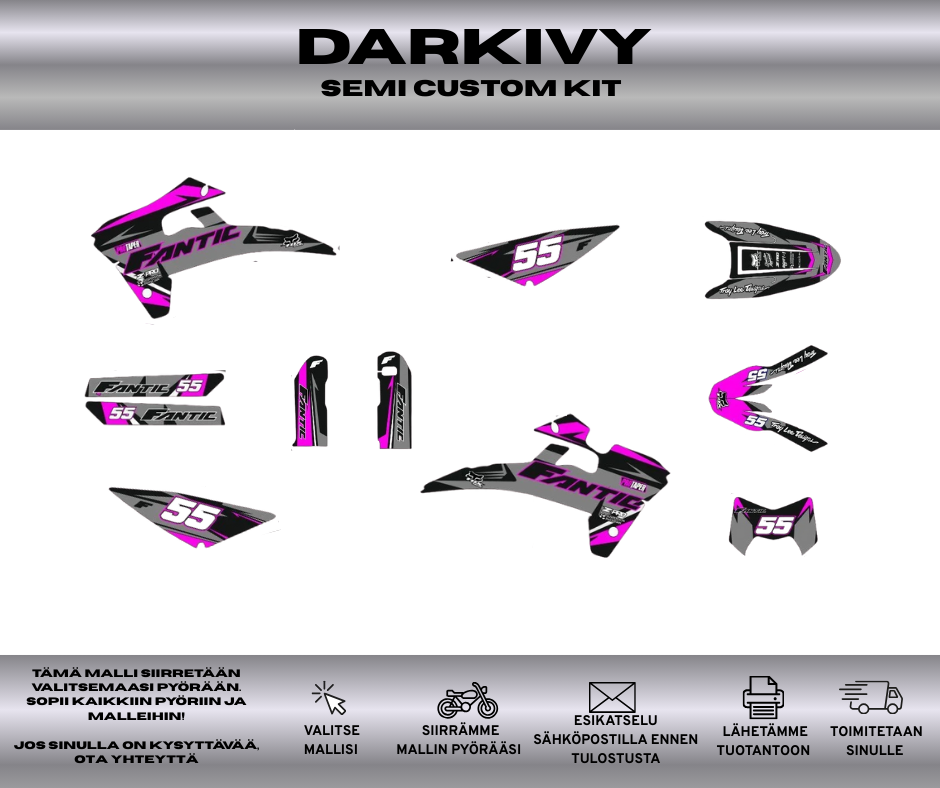DARKIVY Fantic 50 & 125 2017-2020 Tarrasarja