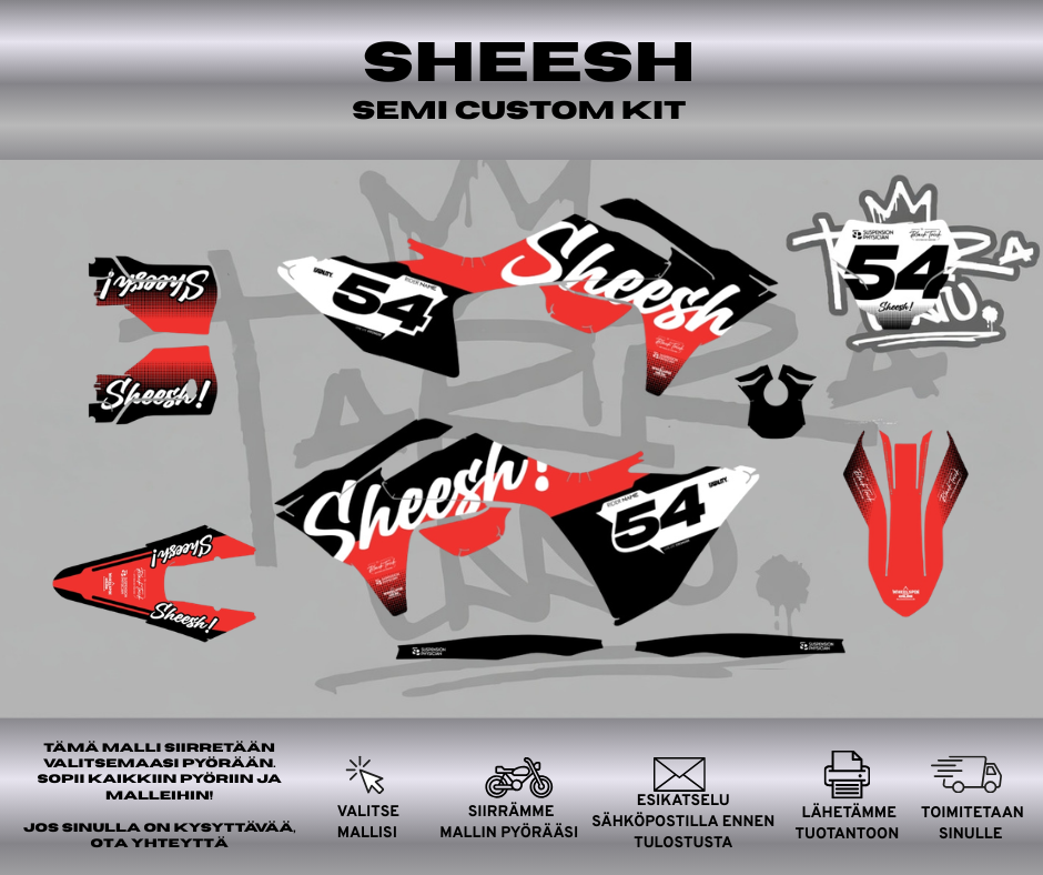 SHEESH GASGAS MC450F, MC350F, MC250F 2023-2024 Tarrasarja