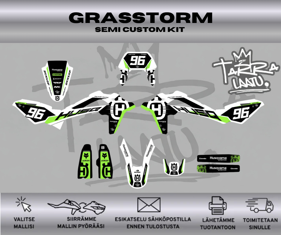 GRASSTORM Husqvarna WR 125 2008-2013 Tarrasarja