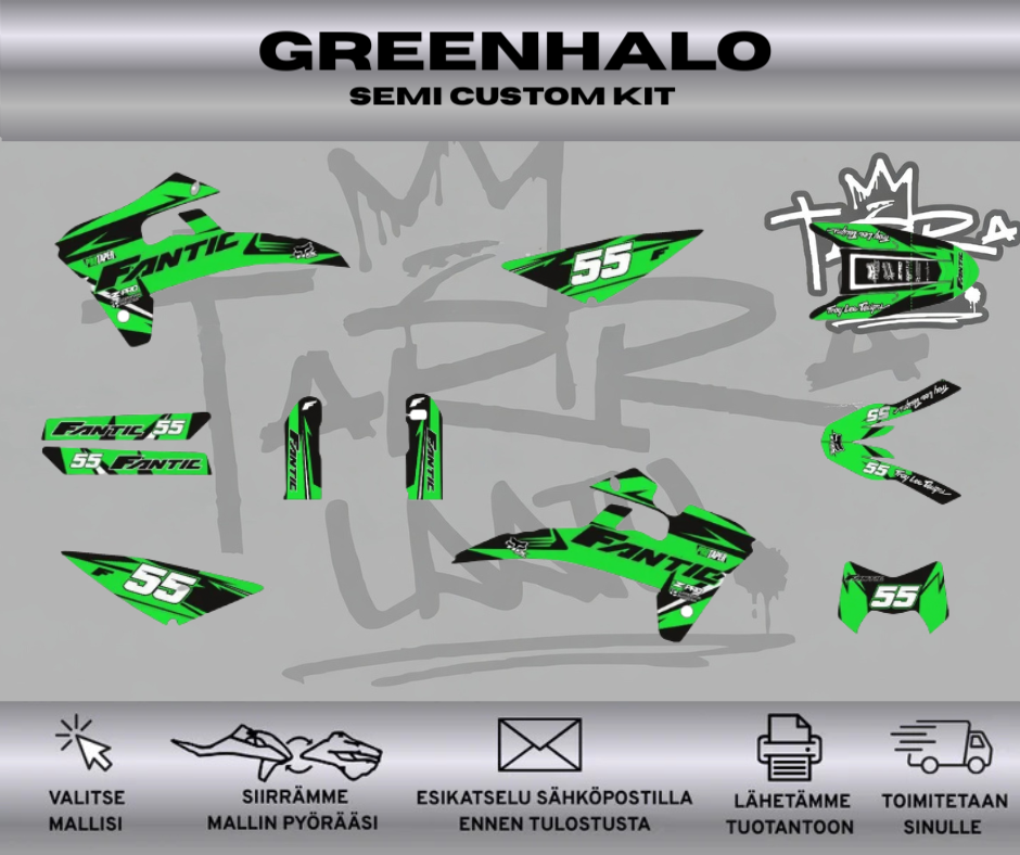 GREENHALO Fantic 50 & 125 2017-2020 Tarrasarja