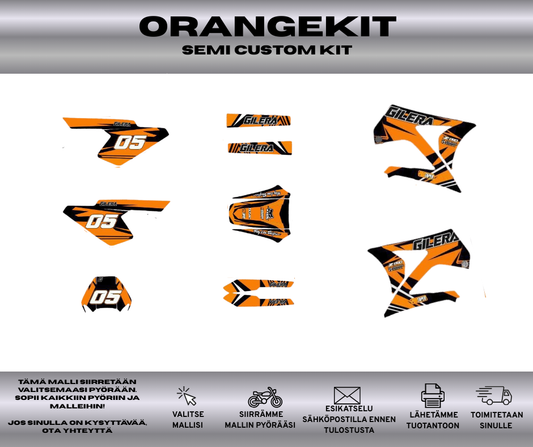 ORANGEKIT Gilera RCR SMT Ennen 2011 Tarrasarja