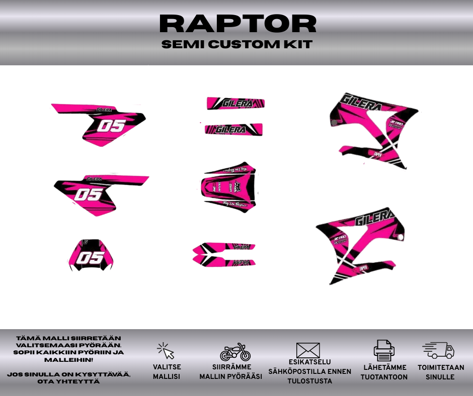 RAPTOR Gilera RCR SMT Ennen 2011 Tarrasarja