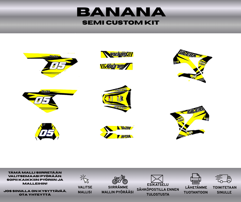 BANANA Gilera RCR SMT Ennen 2011 Tarrasarja